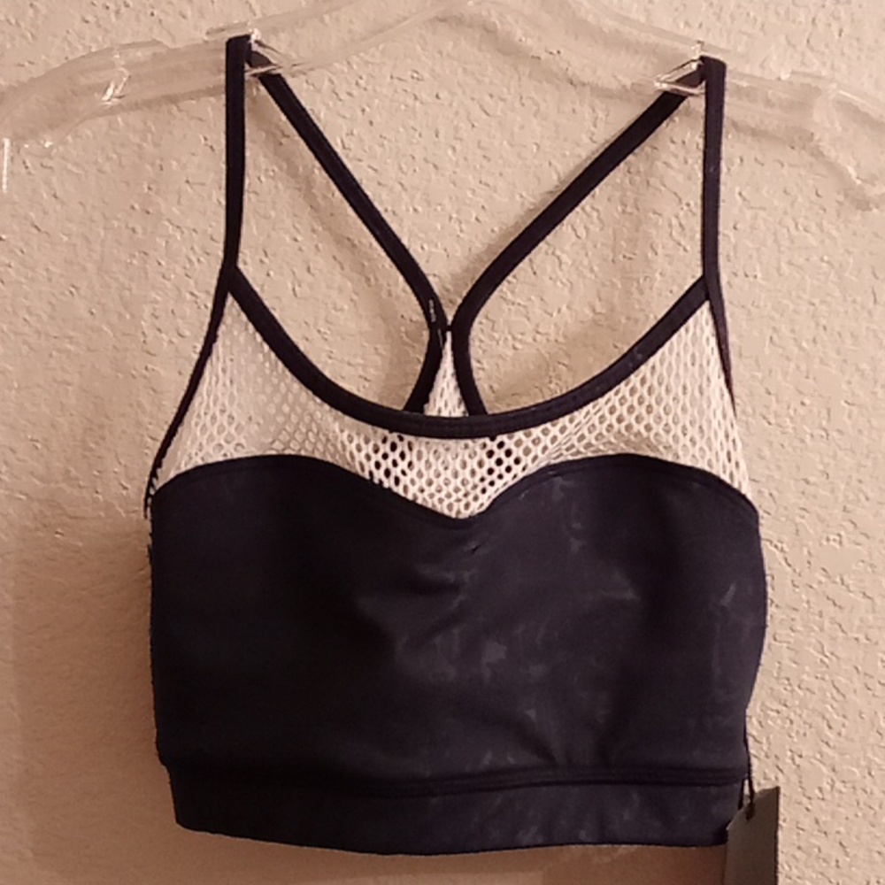 NEW CHICHI ACTIVE Gym Yoga Yoga  Size S Navy White Colors Sports Bra B16 X